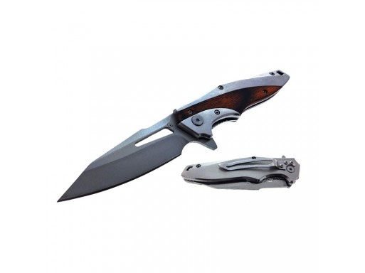 Falcon 8" Spring Assisted Knife Wood Handle KS4318SWD